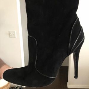 Fendi Suede Knee High Boots